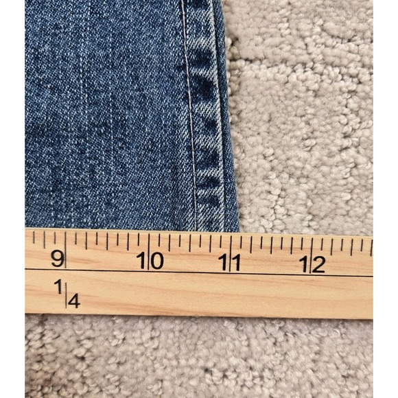 Vintage Silver Women's 32-30 Patchwork Super Wide Flare Jeans Frayed Hem GUC - Picture 9 of 9